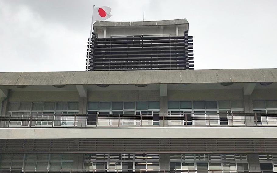 The Naha District Court building in Naha, Okinawa, is seen on April 21, 2021.