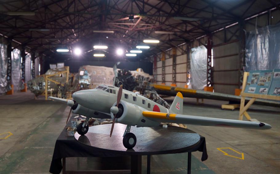 A Tachikawa Ki-54, the twin-engine advanced trainer aircraft used during World War II by imperial Japan, can be seen at Tachihi Holdings in Tachikawa, Japan, Oct. 27-30, 2022.