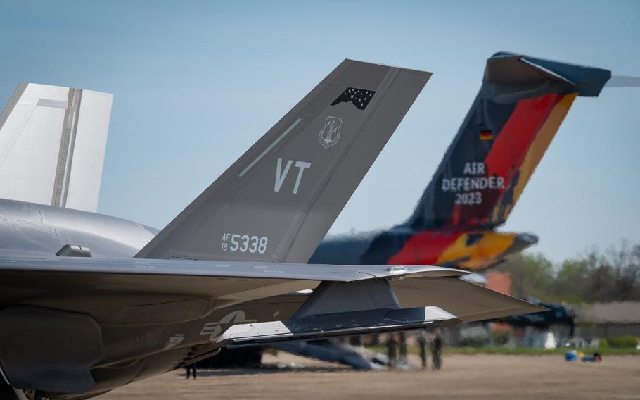 The German air force and the United States Air National Guard are the key players during exercise Air Defender 2023 and will be joined by 22 other nations flying in Europe for the drills this June. 