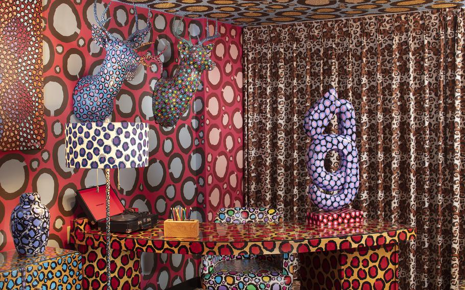 Guests at the Saint Kate hotel in Milwaukee can opt to stay in one of four “canvas rooms,” including Lon Michels’s “Leopard Room.”