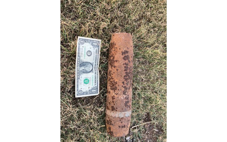Some Kansas farmers haying last year found a potentially explosive World War II shell, and one rode around with it in their truck for months.