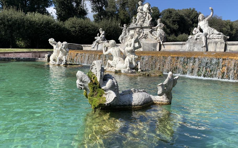 The Fountain of Ceres is one of many water features in the royal park of the royal palace in Caserta near Naples, Italy, March 9, 2022. 