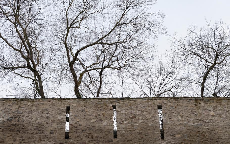 A fragment of Mainzs medieval city wall has been described as a stone witness to the citys Jewish history, which dates back to at least the 10th century.