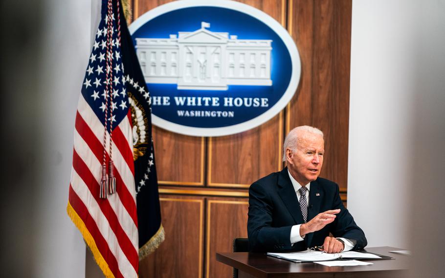 President Joe Biden delivers remarks during an energy and climate forum in Washington in June. White House aides are concerned about Europe’s energy supply this winter.