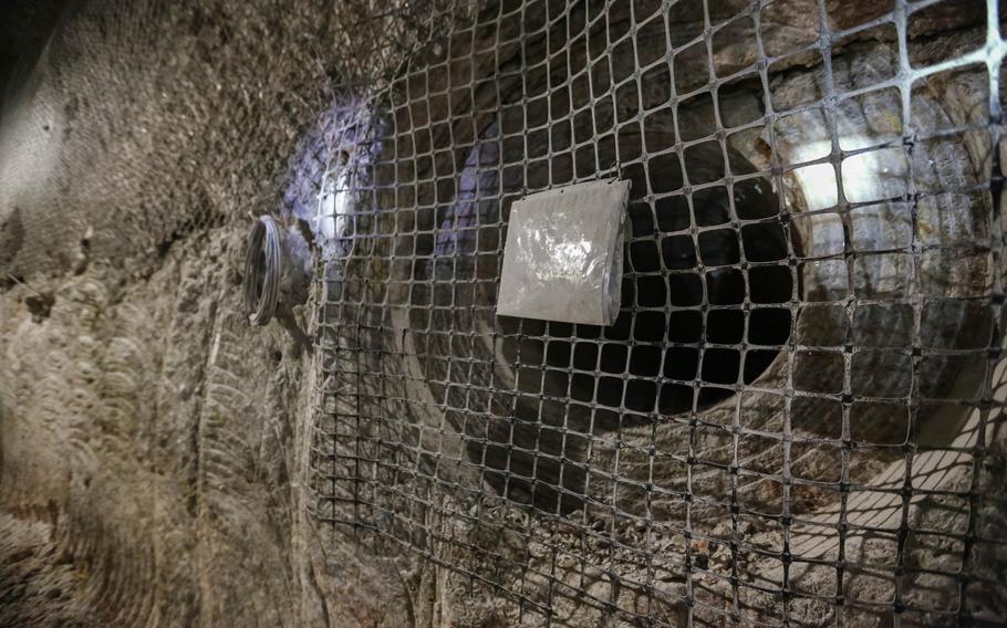 A hole drilled to store radioactive waste sits empty in a geological repository, U.S. Department of Energy’s Waste Isolation Pilot Plant, storing transuranic radioactive waste in the desert between Hobbs and Carlsbad on Aug. 17, 2021