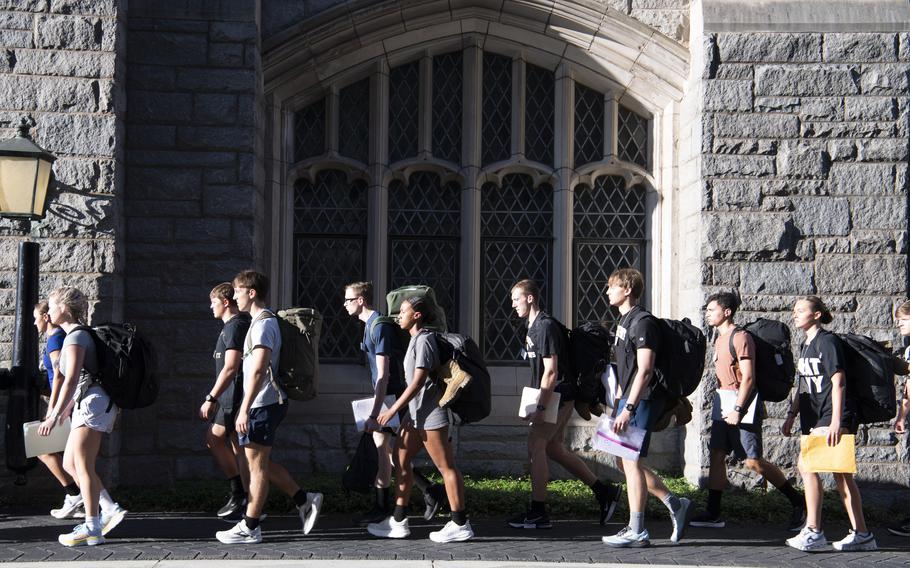 A group of cadets.