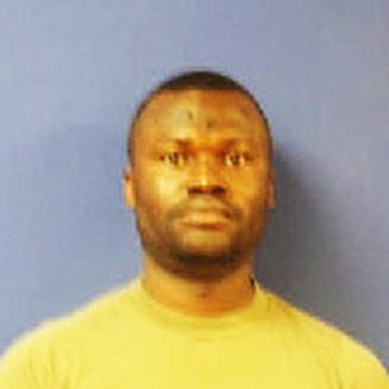 A police photo shows Sanda Frimpong following his arrest in March 2023.