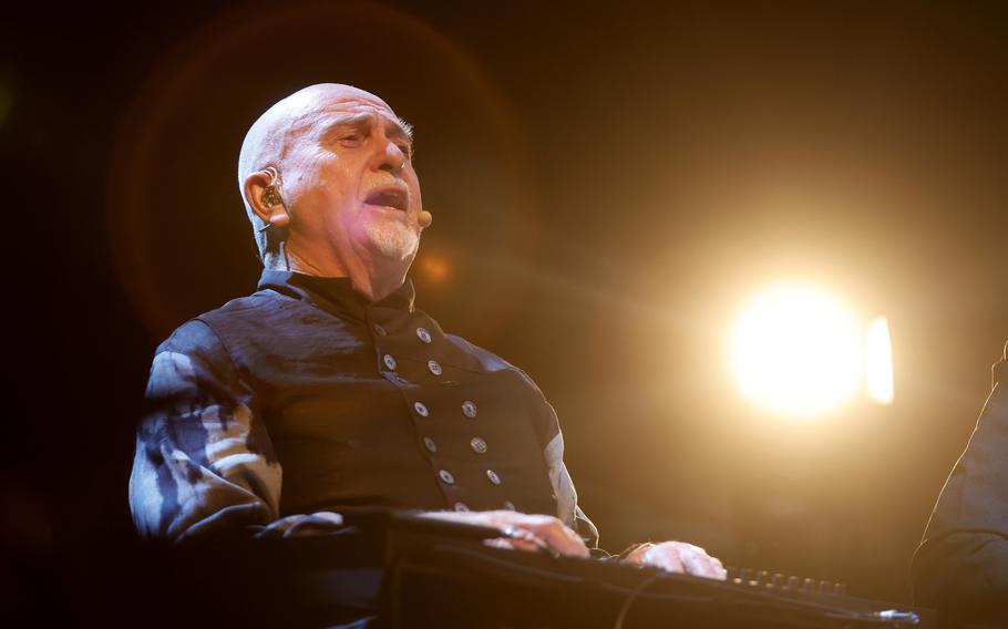 Peter Gabriel performs at the Chase Center in San Francisco on Wednesday, Oct. 11, 2023. The singer recently released his first album of all original material in 21 years.