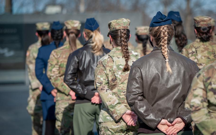 Nearly 45% of female veterans in homeless programs offered by the Department of Veterans Affairs in fiscal 2023 had documented histories of sexual trauma in the military, according to VA officials.