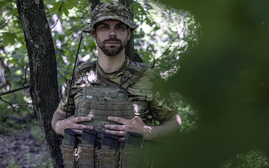 Tovarish, a 29-year-old company commander of the 47th Separate Mechanized Brigade. 