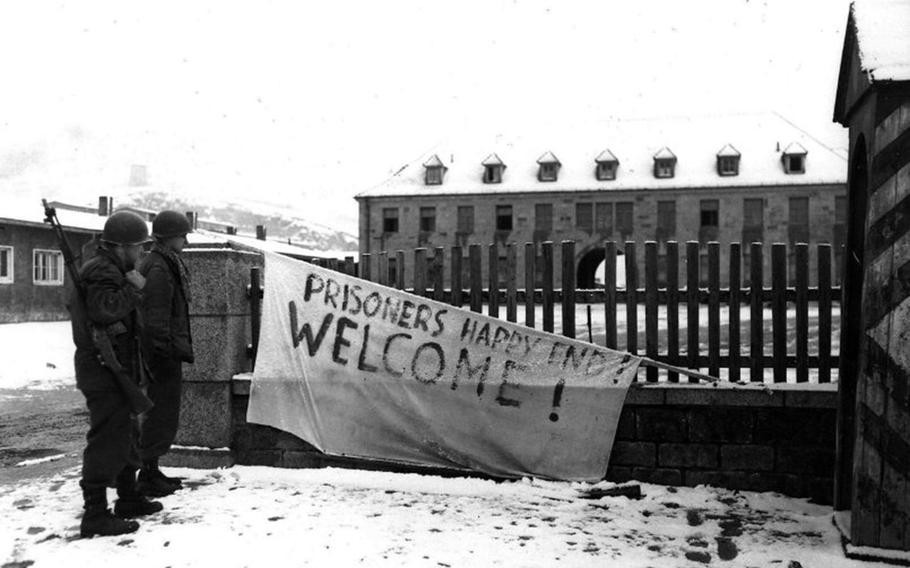 The U.S. Army's 90th Infantry Division arrived at Flossenbürg concentration camp in Bavaria, Germany, on April 23, 1945.