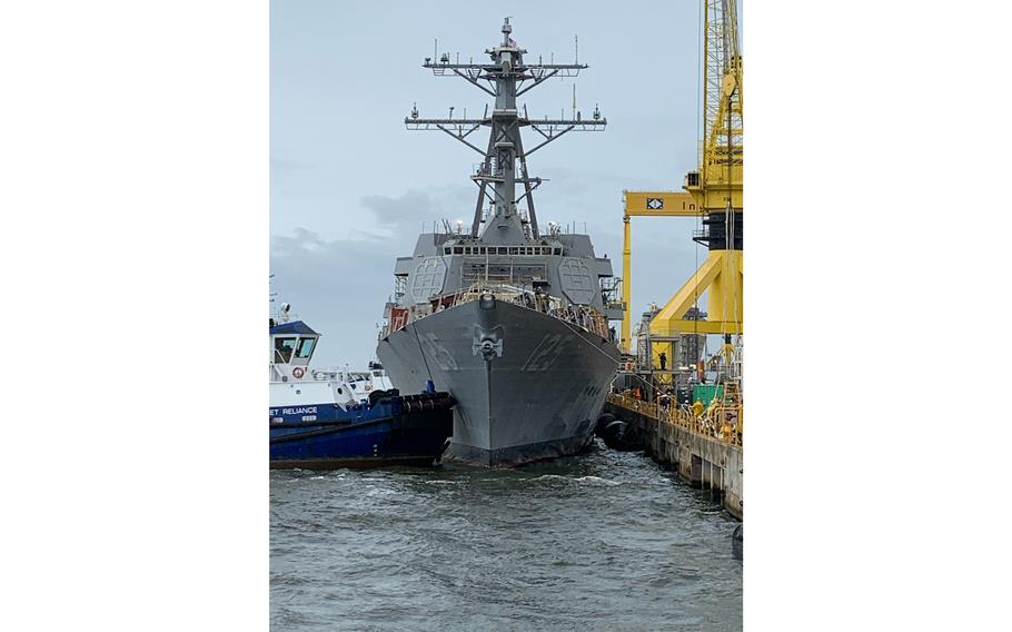 Future Jack H. Lucas (DDG 125), an Arleigh Burke-class guided missile destroyer (Flight III configuration) successfully launched at Huntington Ingalls Industries, Ingalls Shipbuilding division, June 4.