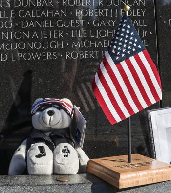 Memorial Day at the Vietnam Veterans Memorial in Washington, D.C., Monday, May 30, 2022.