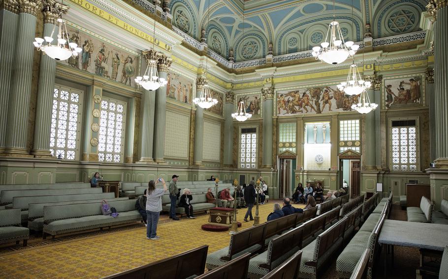 A view inside Corinthian  Hall at the Masonic Temple in Philadelphia. 