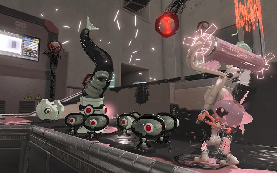 Players have to work to access weapons in the Splatoon 3 Side Order downloadable content. 