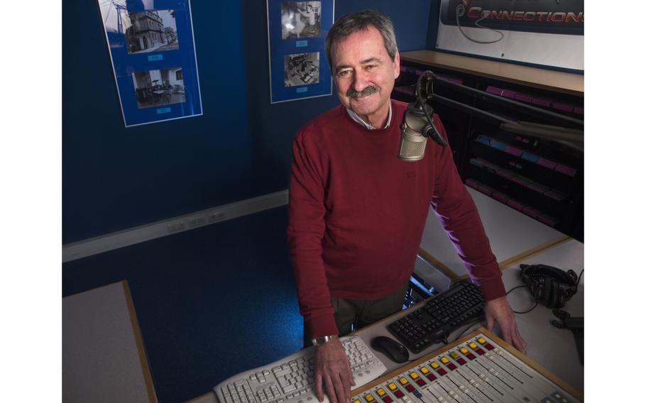 Gary Bautell at the American Forces Network studio in Mannheim, Germany, in 2014. Bautell died Nov. 23, 2022, at age 80.