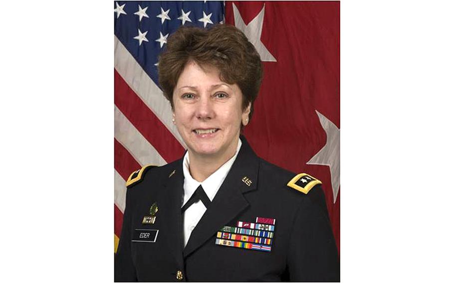 Mari K. Eder, now retired, is shown here in uniform as an Army major general. She was named the winner of the Historic Hotels of America's historian of the year award, the organization announced Aug. 9, 2023.