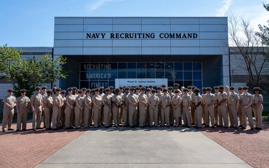 Chief petty officers pose for a group photo