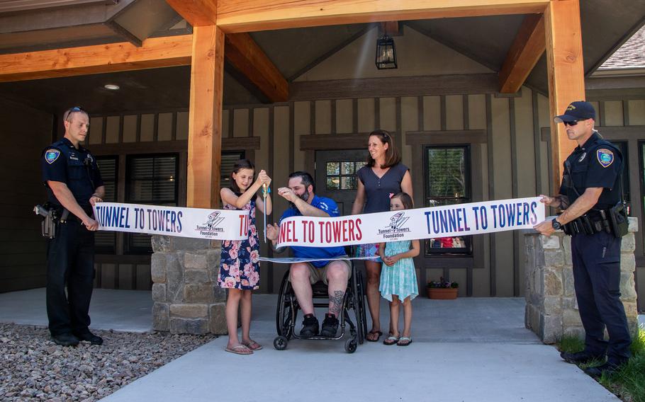 The Tunnel to Towers Foundation built a smart home for Navy veteran Austin Reese, his wife and their two daughters.