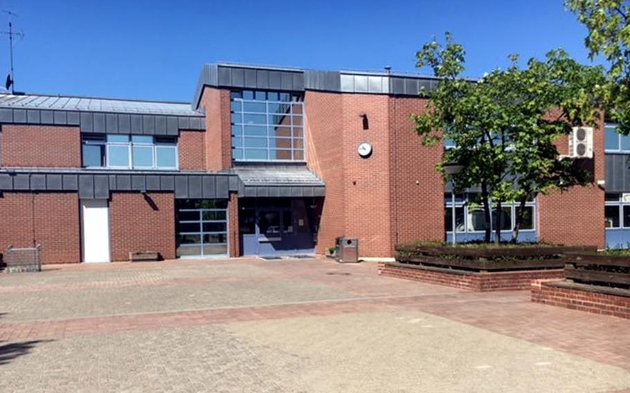 A school building on a sunny day.