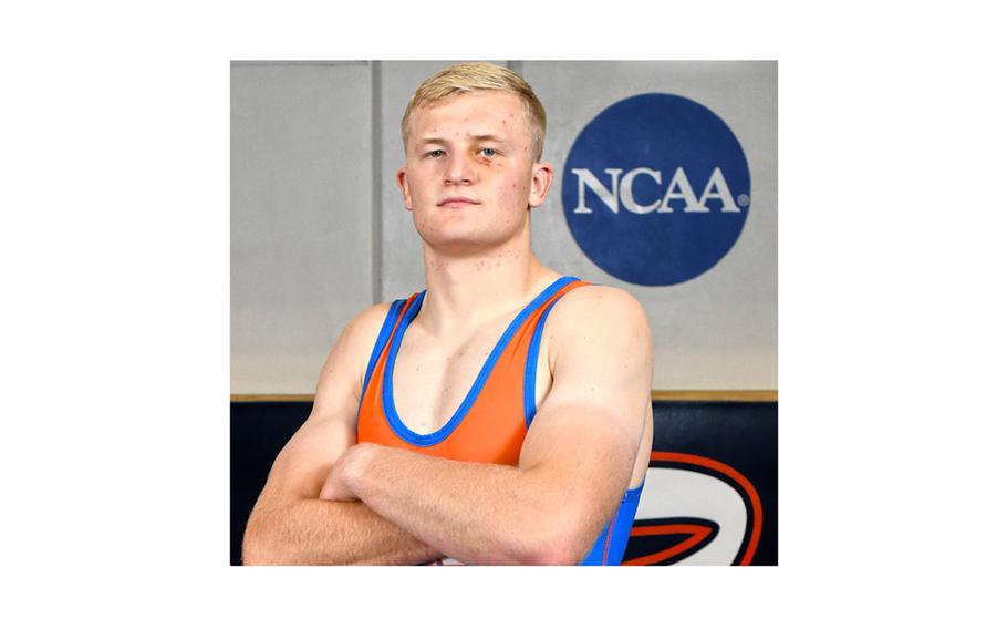 Coast Guard Cadet wrestler Coy Spooner as seen in a March 6, 2023, post.