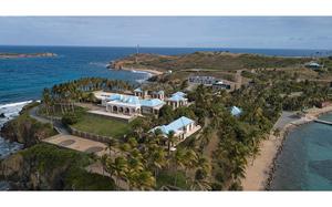 Jeffrey Epstein's former home on the island of Little St. James in the U.S. Virgin Islands. 