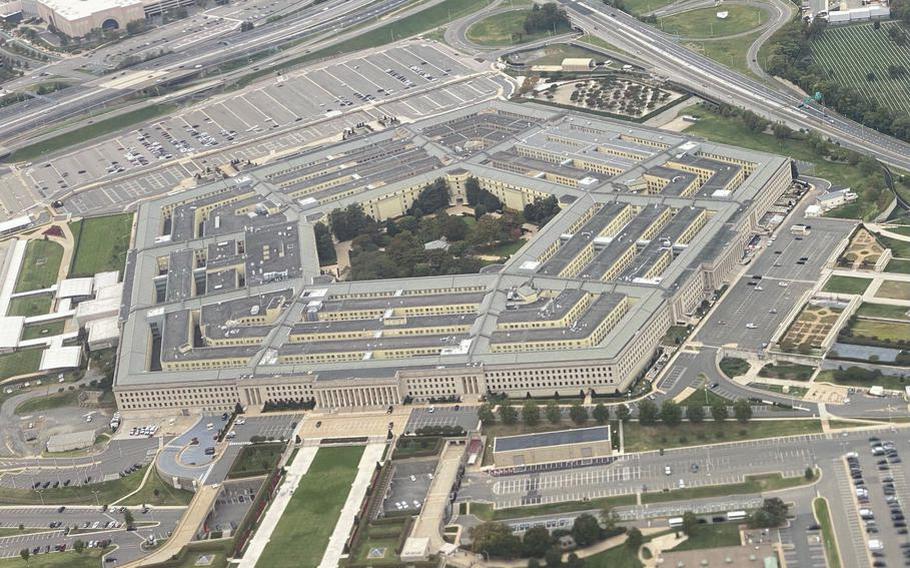 The Pentagon is seen Oct. 21, 2021. 