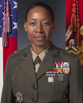 Marine Corps Brig. Gen. Lorna Mahlock in 2018.