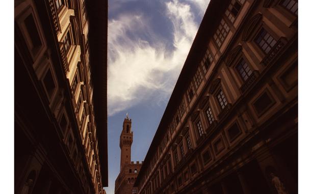 Hed: Early morning sun, 1999

Florence, Italy, July 1999: With a wisp of an early morning cloud, the campanile of Florence's city hall looms between the walls of the Uffizi gallery, partially lit up by warm glow of the early morning sun. 

Looking for last minute weekend getaway ideas before the kids go back to school? Be sure to check out Stars and Stripes' Travel pages, with a list of upcoming tours from U.S. bases in Europe here [https://www.stripes.com/living/europe_travel/] and Quick Trips throughout the Pacific here. [https://www.stripes.com/living/pacific_travel/quick_trips/]

META TAGS: travel; day trips; weekend getaway; last minute trips; tours 