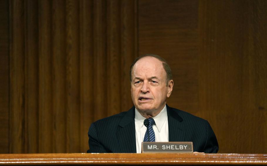 Sen. Richard Shelby, a Republican from Alabama, during the Senate's Committee on Banking, Housing, and Urban Affairs hearing examining the quarterly CARES Act report to Congress on September 24, 2020 in Washington, DC. 