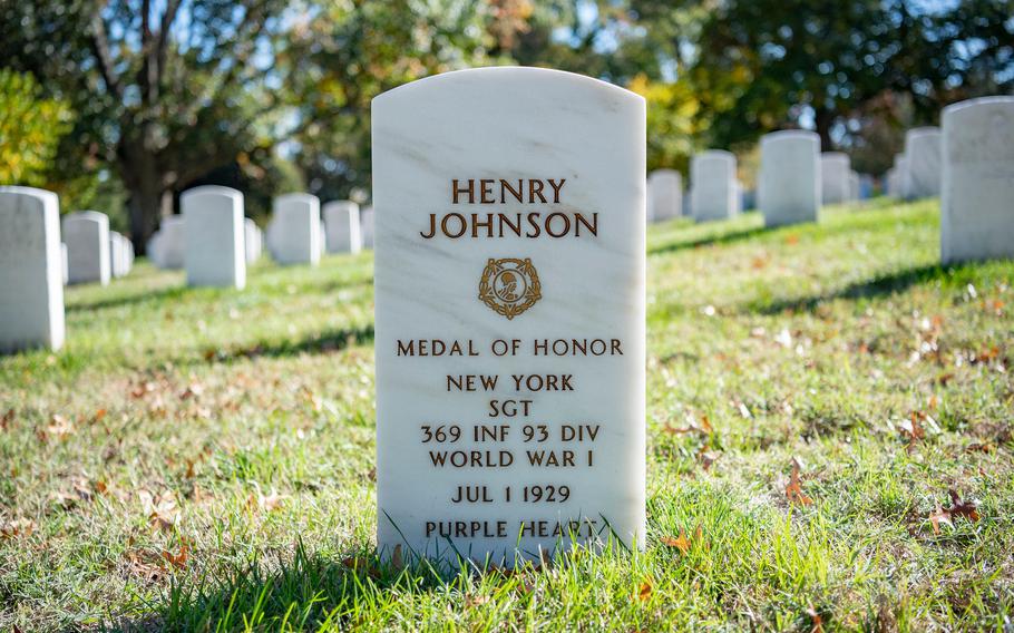 Medal of Honor recipients visit Arlington National Cemetery and visit gravesites to commemorate National Medal of Honor Day, Arlington, Va., Monday, March 25, 2024.