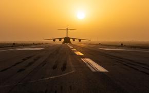 A NATO C-17 Globemaster III cargo aircraft, bringing personnel and cargo, taxis after landing at Air Base 201, Niger, Jan. 25, 2024. The Pentagon said April 22, 2024, that it is coordinating with Niger on the departure of more than 1,000 troops from the country. 