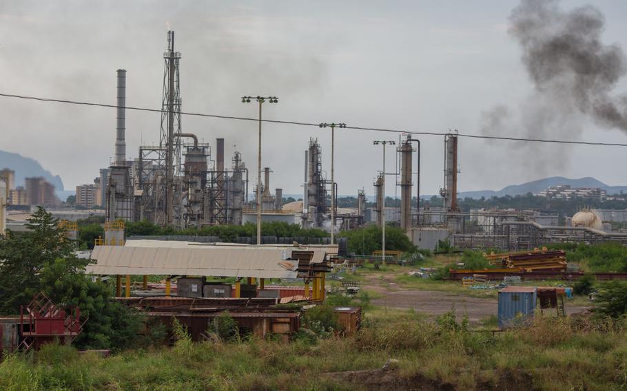 The Puerto La Cruz refinery in Puerto La Cruz, Venezuela, on Oct. 13, 2021. 