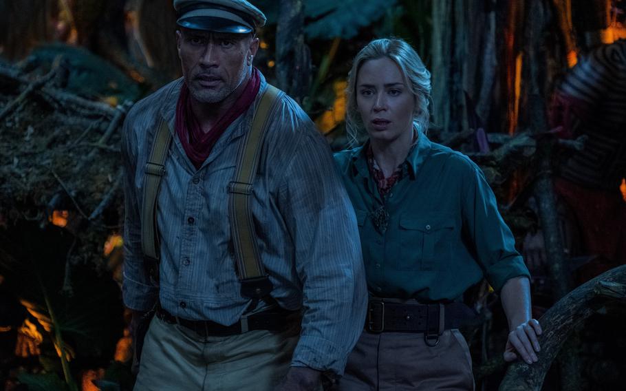 Dwayne Johnson and Emily Blunt find chemistry while starring in “Jungle Cruise.”