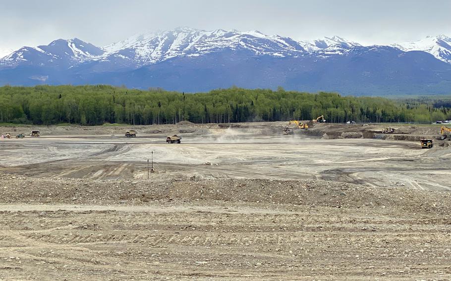 A contractor is extending one of two runways at Joint Base Elmendorf-Richardson, Alaska, by 2,900 feet, which will give the base two 10,000-foot runways.