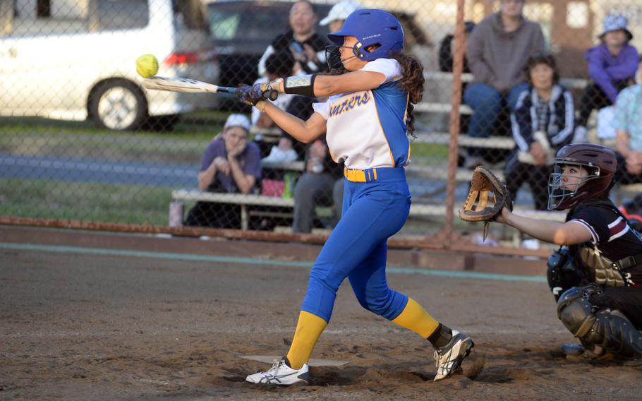 Freshman Coco Jones is new to the lineup, but not new to softball, and has become a solid infield addition for the defending champion Yokota Panthers.