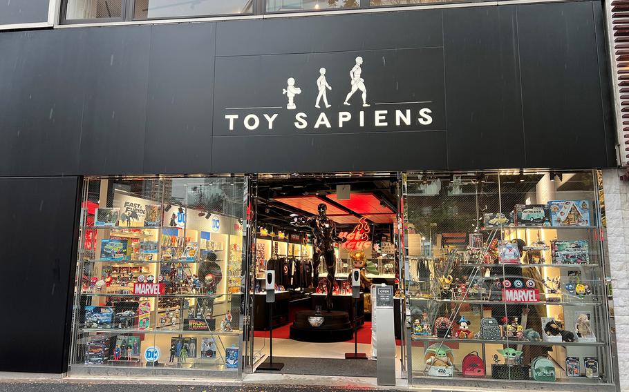 Toy Sapiens is the Hot Toys Tokyo flagship store in Shibuya ward. Established in 2000, Hot Toys is a high-end brand of collectibles with uncanny likenesses.