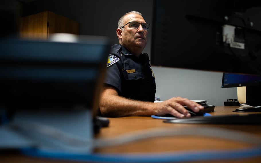 Lt. James Rich of the Saginaw Township Police Department in July.