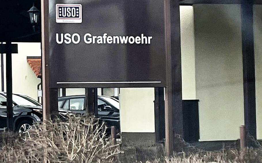 The USO on Tower Barracks in Grafenwoehr, Germany, on Feb. 2, 2022. The center is fully reopening following major renovations that came after the building suffered extensive flood damage in 2019.