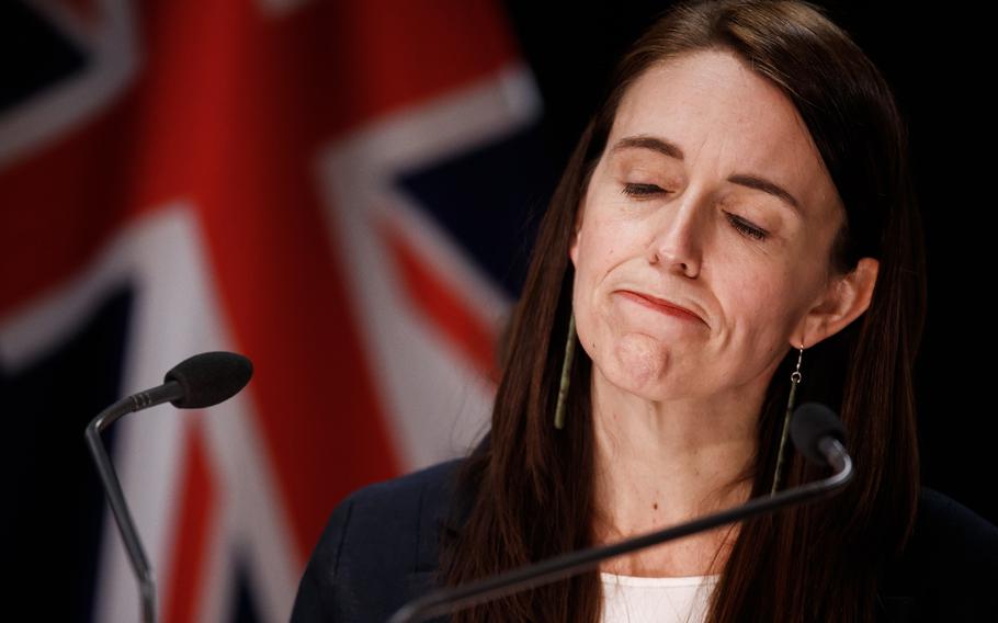 New Zealand Prime Minister Jacinda Ardern speaks during a news conference on Sept. 3, 2021, in Wellington, New Zealand. 