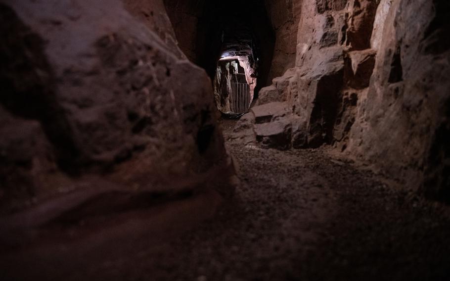 An underground passageway leading to the Dilsberg Castle well on July 8, 2023. The passageway was discovered by a reader of Mark Twain’s “A Tramp Abroad.”