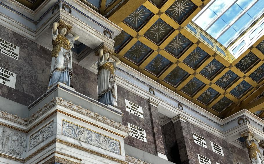 Walhalla was patterned after the legendary Parthenon in Athens. The lavish interior of the monument near Regensburg, Germany, contains an array of statuary.