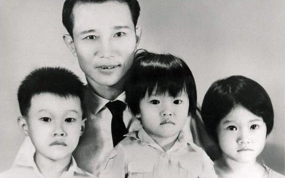 Army Maj. Gen. Viet Luong, far left, was 9 years old when he fled Vietnam with his family in 1975. He's pictured here with his father and siblings in 1973. 