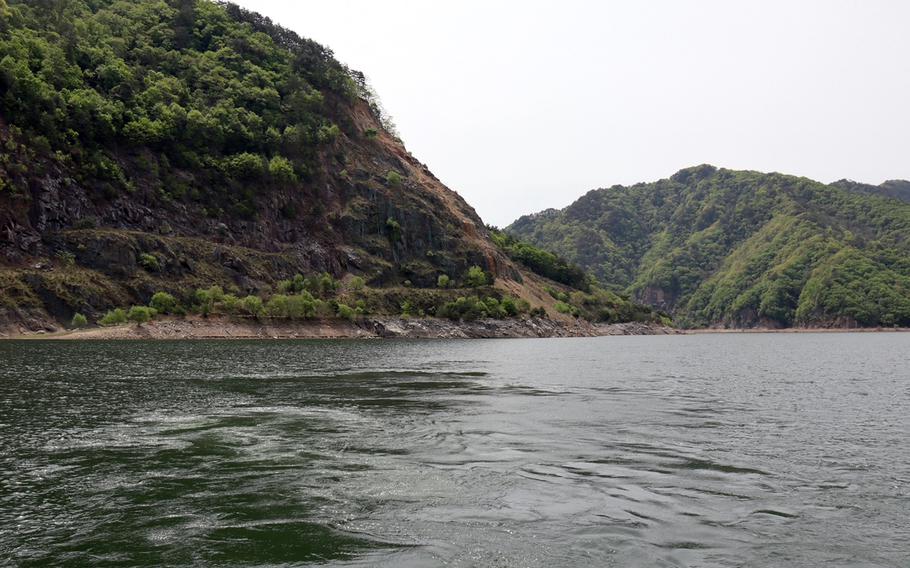 The view of Paro Lake in Hwacheon County, South Korea, May 2, 2023. The lake is about 15 miles from the border with North Korea.