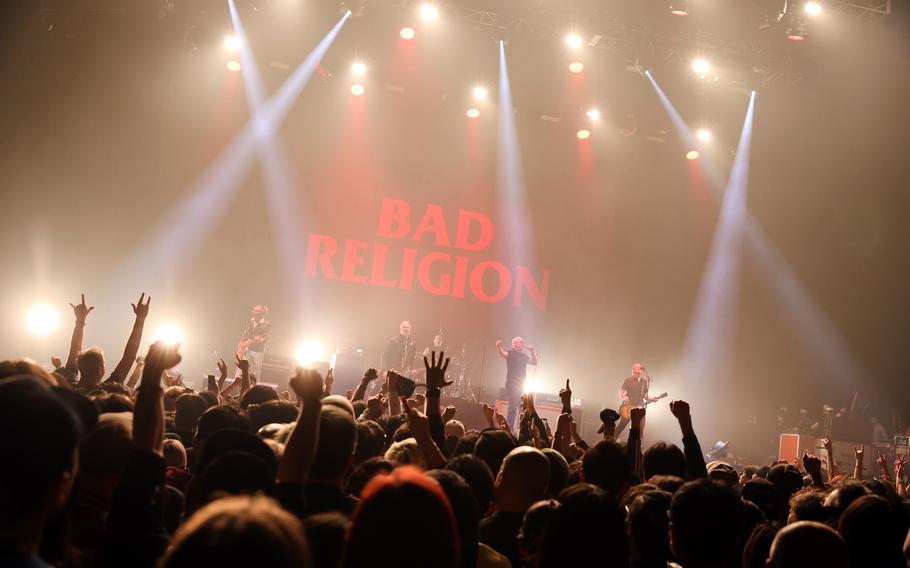 Bad Religion performs during a concert.