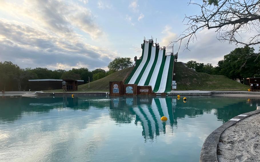 Waco Surf isn’t just about riding waves — there’s everything from a lazy river to swim-up bars around the grounds, with plenty to keep people busy between surf sessions. 