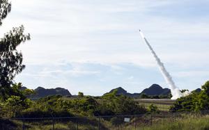 Soldiers with the 3rd Multi-Domain Task Force and the Tennessee National Guard fire precision strike missiles during a ship-sinking drill for the Valiant Shield exercise on Palau, June 16, 2024. 