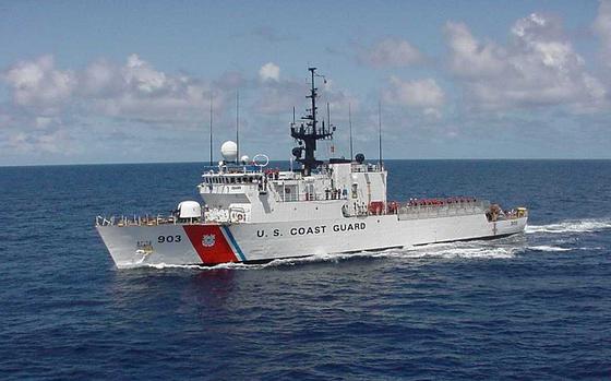 The Coast Guard Cutter Harriet Lane (WMEC 903).