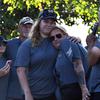 Gwendolyn Sanders, the widow of Staff Sgt. Charles "Chuck" Sanders, embraces Mikayla Degel at a memorial ceremony at Katterbach Kaserne in Germany on July 18, 2025. The ceremony commemorated 20 years since the crash of an Army CH-47 Chinook helicopter in Afghanistan killed all 18 people aboard, including Sanders' husband.