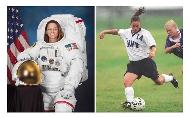 NASA Astronaut Group 21 member Nicole Aunapu Mann was a former star player for the U.S. Naval Academy’s women’s soccer team.